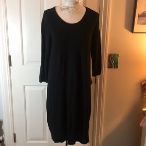 J. JILL black sweater dress